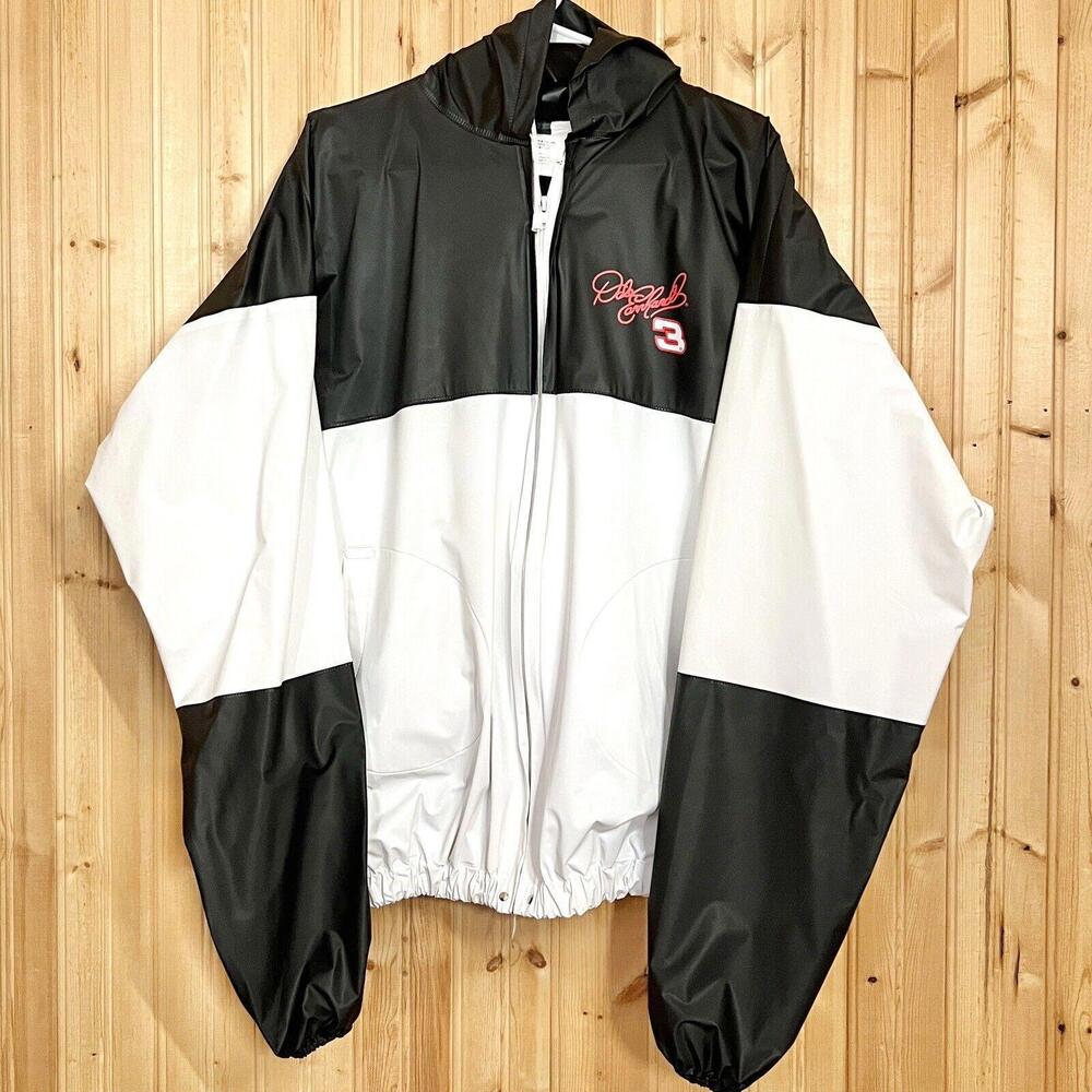 Seven Sons Co Rainmate III Dale Earnhardt PVC Rain Jacket Full Zip Two Tone Sz L